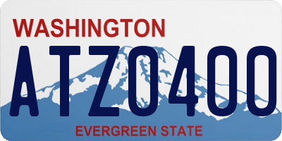 WA license plate ATZ0400