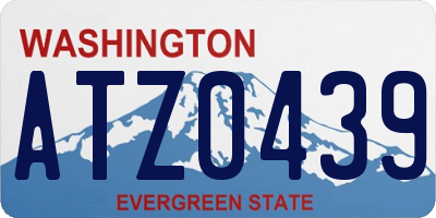 WA license plate ATZ0439