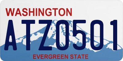 WA license plate ATZ0501
