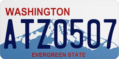 WA license plate ATZ0507