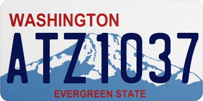 WA license plate ATZ1037