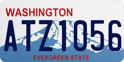 WA license plate ATZ1056