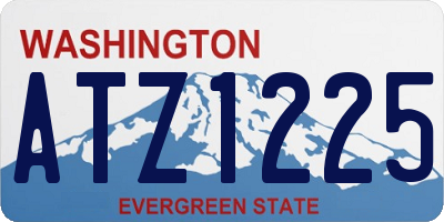 WA license plate ATZ1225