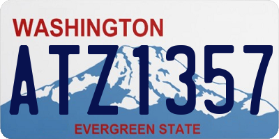 WA license plate ATZ1357
