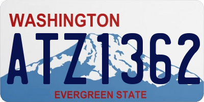 WA license plate ATZ1362