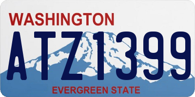 WA license plate ATZ1399