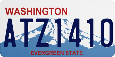 WA license plate ATZ1410