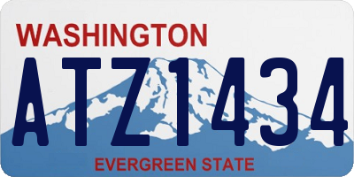 WA license plate ATZ1434