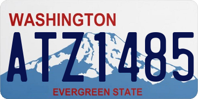 WA license plate ATZ1485
