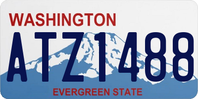 WA license plate ATZ1488