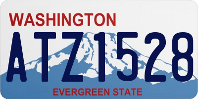 WA license plate ATZ1528