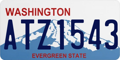 WA license plate ATZ1543