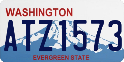 WA license plate ATZ1573