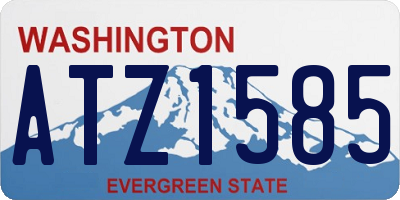 WA license plate ATZ1585