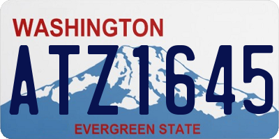 WA license plate ATZ1645