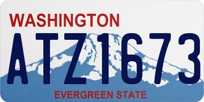 WA license plate ATZ1673