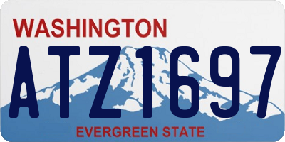 WA license plate ATZ1697
