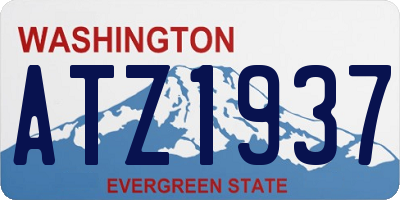 WA license plate ATZ1937