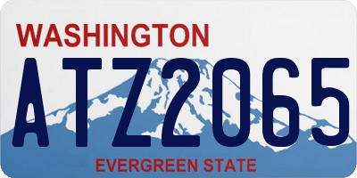 WA license plate ATZ2065