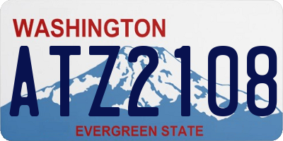 WA license plate ATZ2108