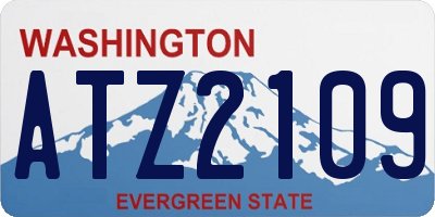 WA license plate ATZ2109