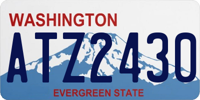 WA license plate ATZ2430