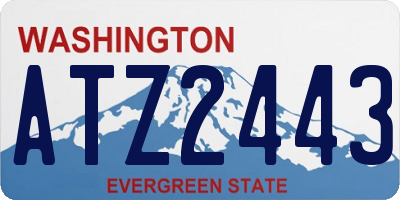 WA license plate ATZ2443