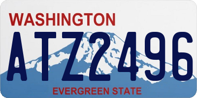 WA license plate ATZ2496