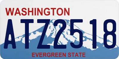 WA license plate ATZ2518