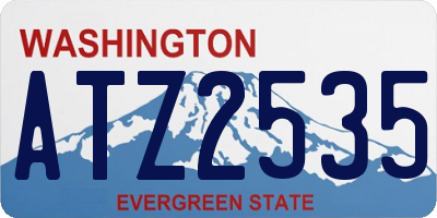 WA license plate ATZ2535