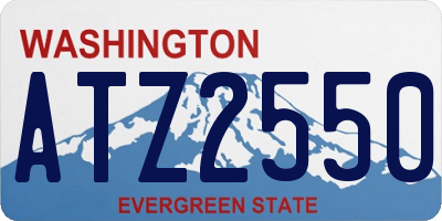 WA license plate ATZ2550