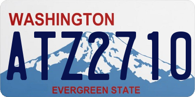 WA license plate ATZ2710