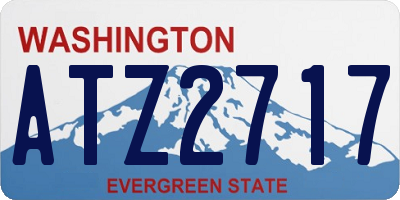 WA license plate ATZ2717