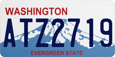 WA license plate ATZ2719