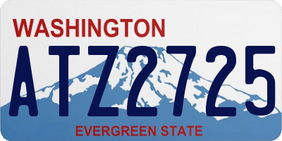 WA license plate ATZ2725
