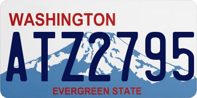 WA license plate ATZ2795