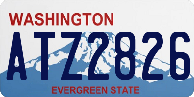 WA license plate ATZ2826