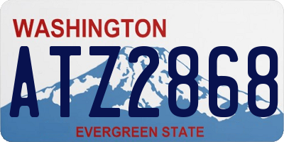 WA license plate ATZ2868