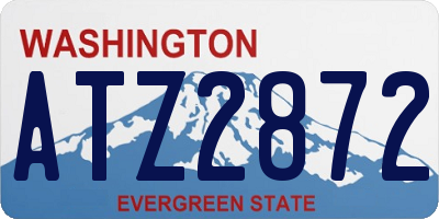 WA license plate ATZ2872