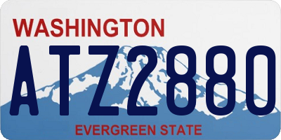 WA license plate ATZ2880