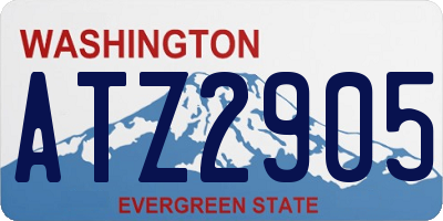 WA license plate ATZ2905