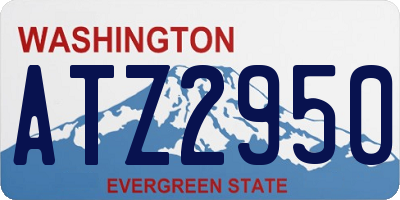 WA license plate ATZ2950