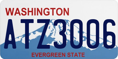 WA license plate ATZ3006