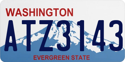 WA license plate ATZ3143