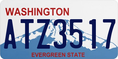 WA license plate ATZ3517