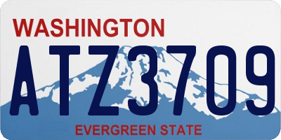 WA license plate ATZ3709