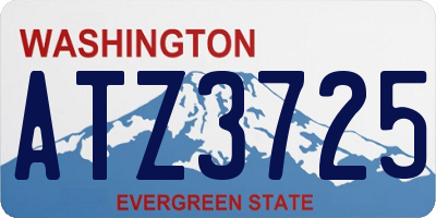 WA license plate ATZ3725