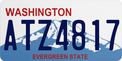 WA license plate ATZ4817