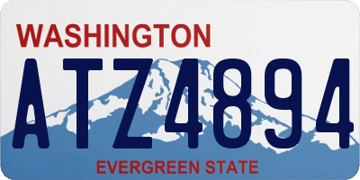 WA license plate ATZ4894