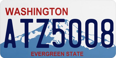 WA license plate ATZ5008